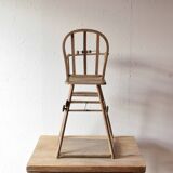 Torck - ancienne chaise haute en bois pour poupée - 1950