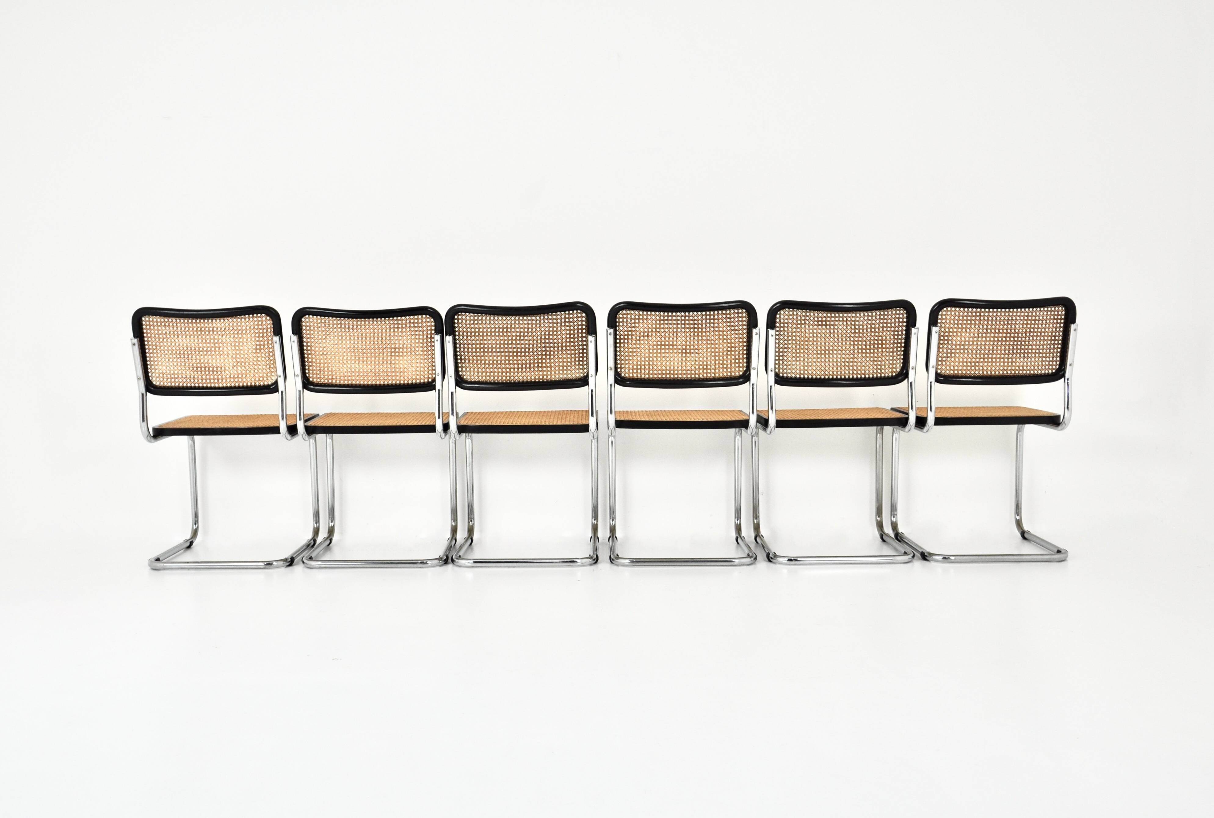 Set of 6 B32 style dining room chairs