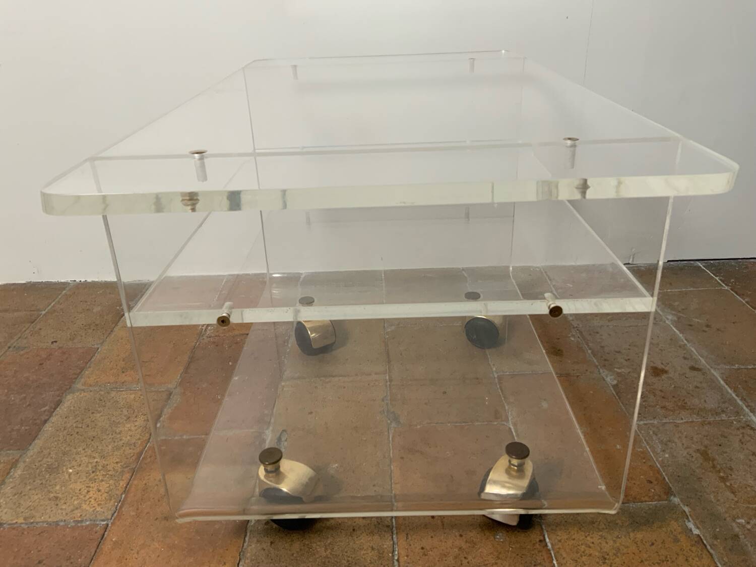 Plexiglass coffee table