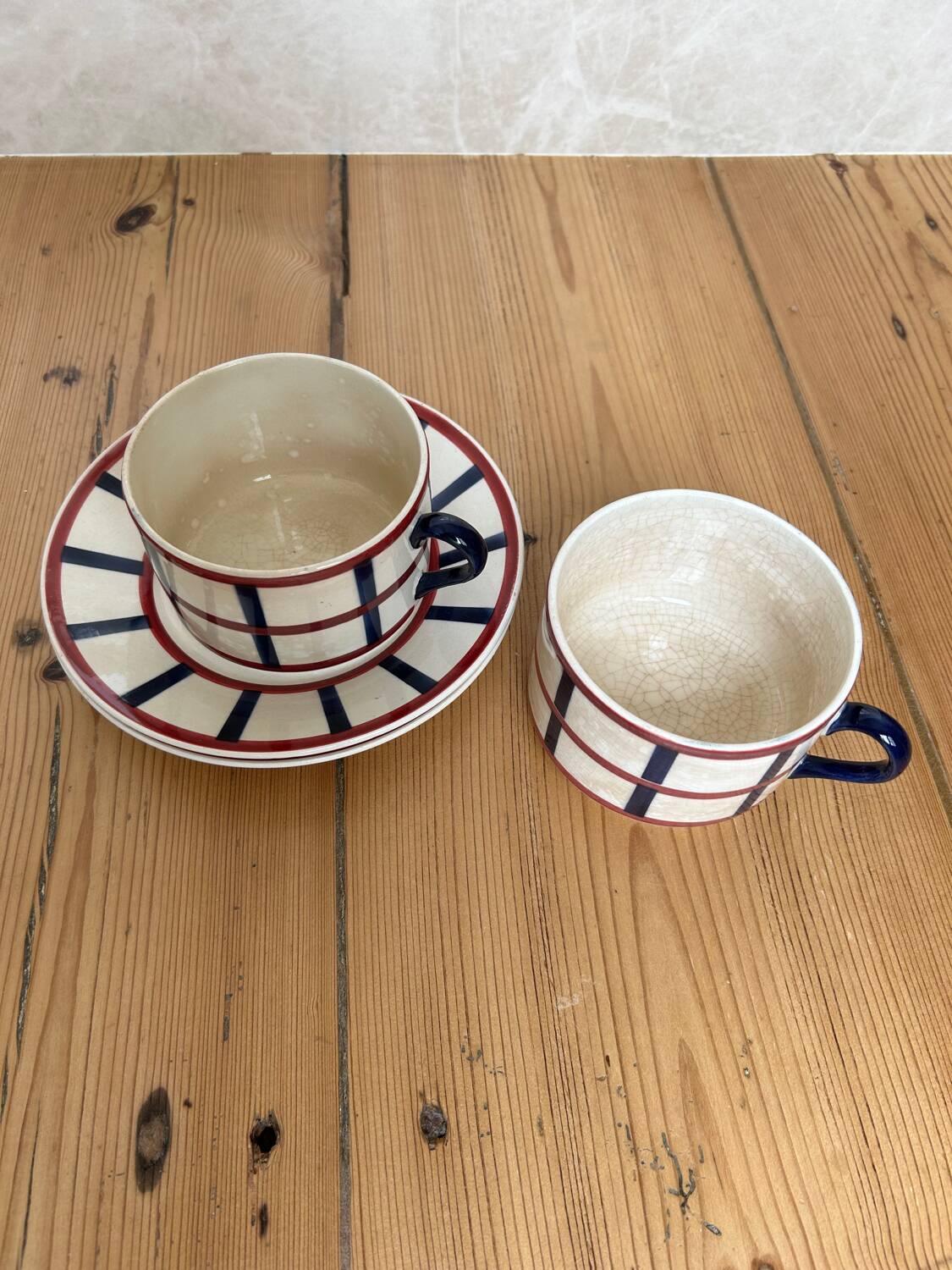 Set of 2 large “Béarn” cups