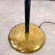 Art Deco brass floor lamp with adjustable height