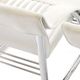 Pair of De Sede Armchairs in White Leather and Steel, Switzerland 1970's