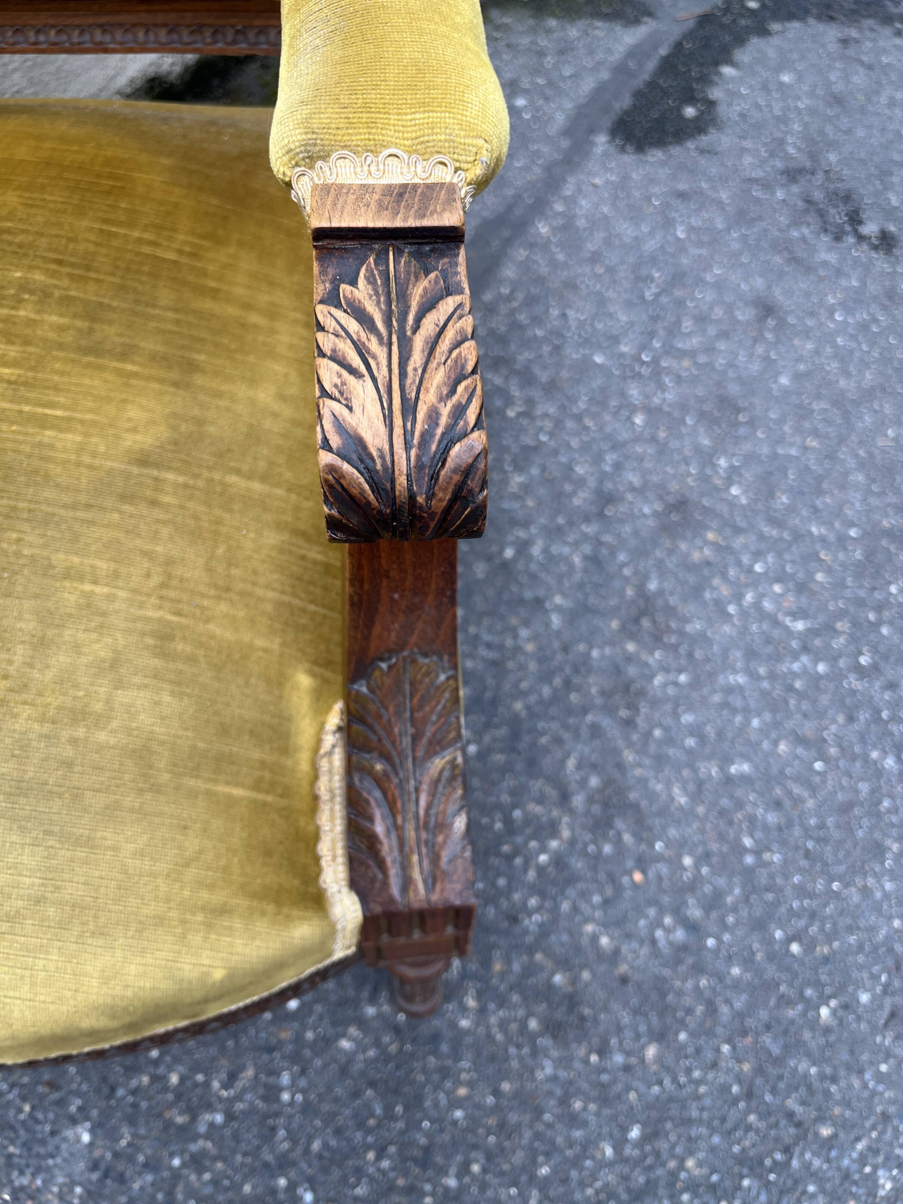 Louis XVI style oak chair