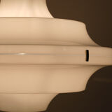 White Acrylic Ceiling Lamp Yki Nummi Style 1970s Italy