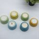 Lot / series of 6 ramekins Digoin France , vintage, pastel,