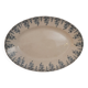 Oval iron earth dish late 19th century