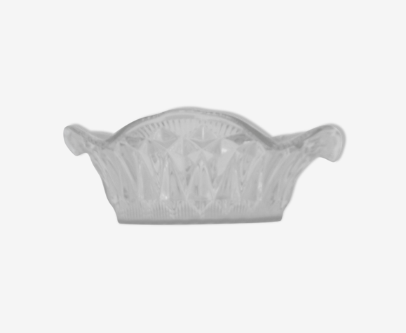 Saladier coupe a fruits en verre presse et moule