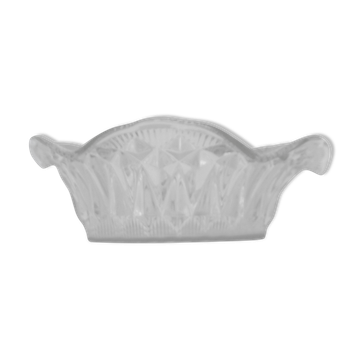 Glass fruit cutting bowl press and mold