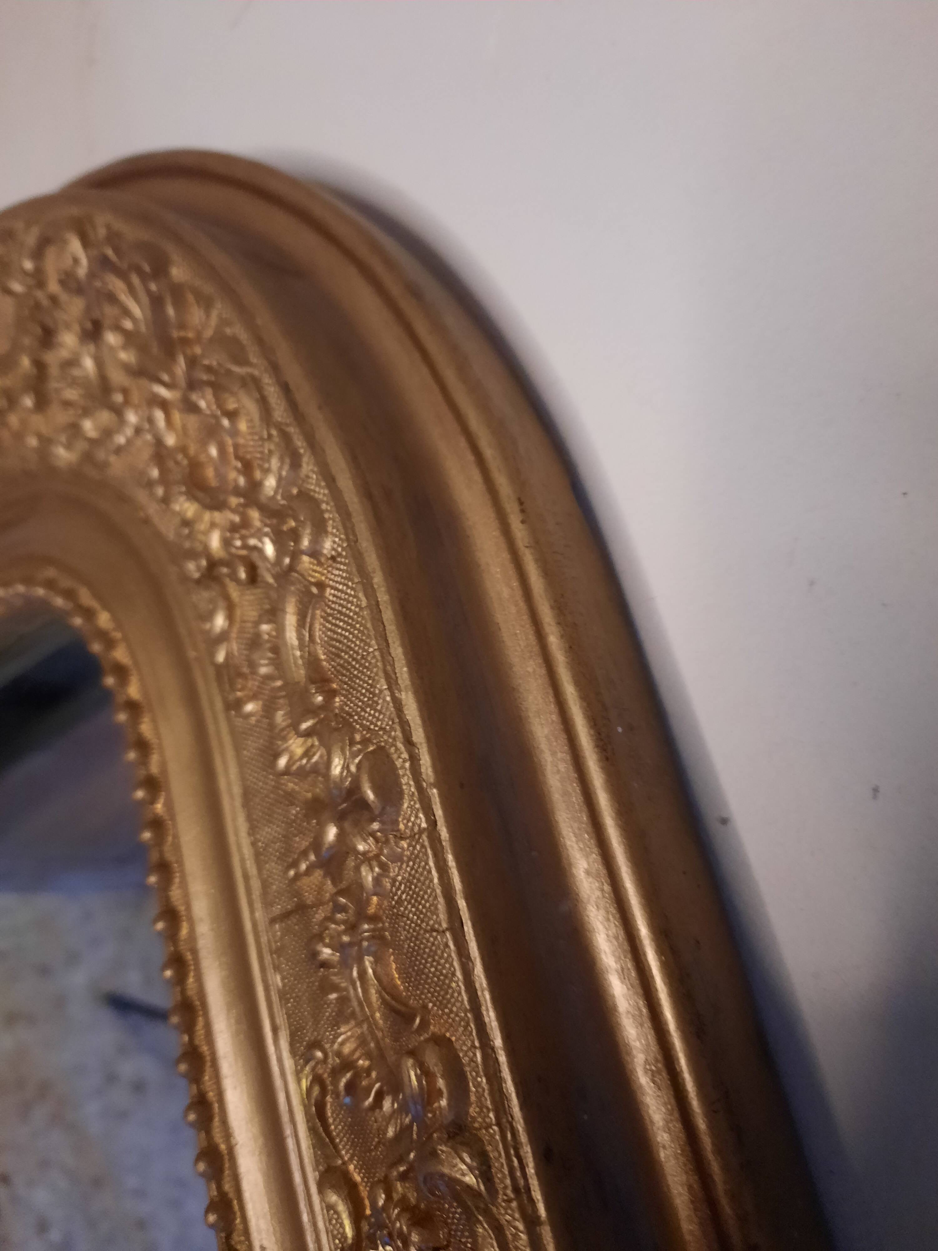 Large golden Louis Philippe mirror