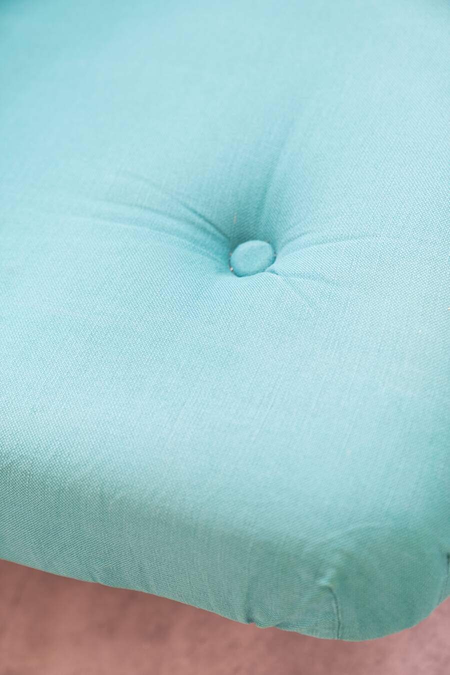 Set of two Lev & Lev armchairs in fabric, removable covers, with fiberglass structure, year