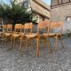 Lot de 50 chaises bistrot empilables vintage 
