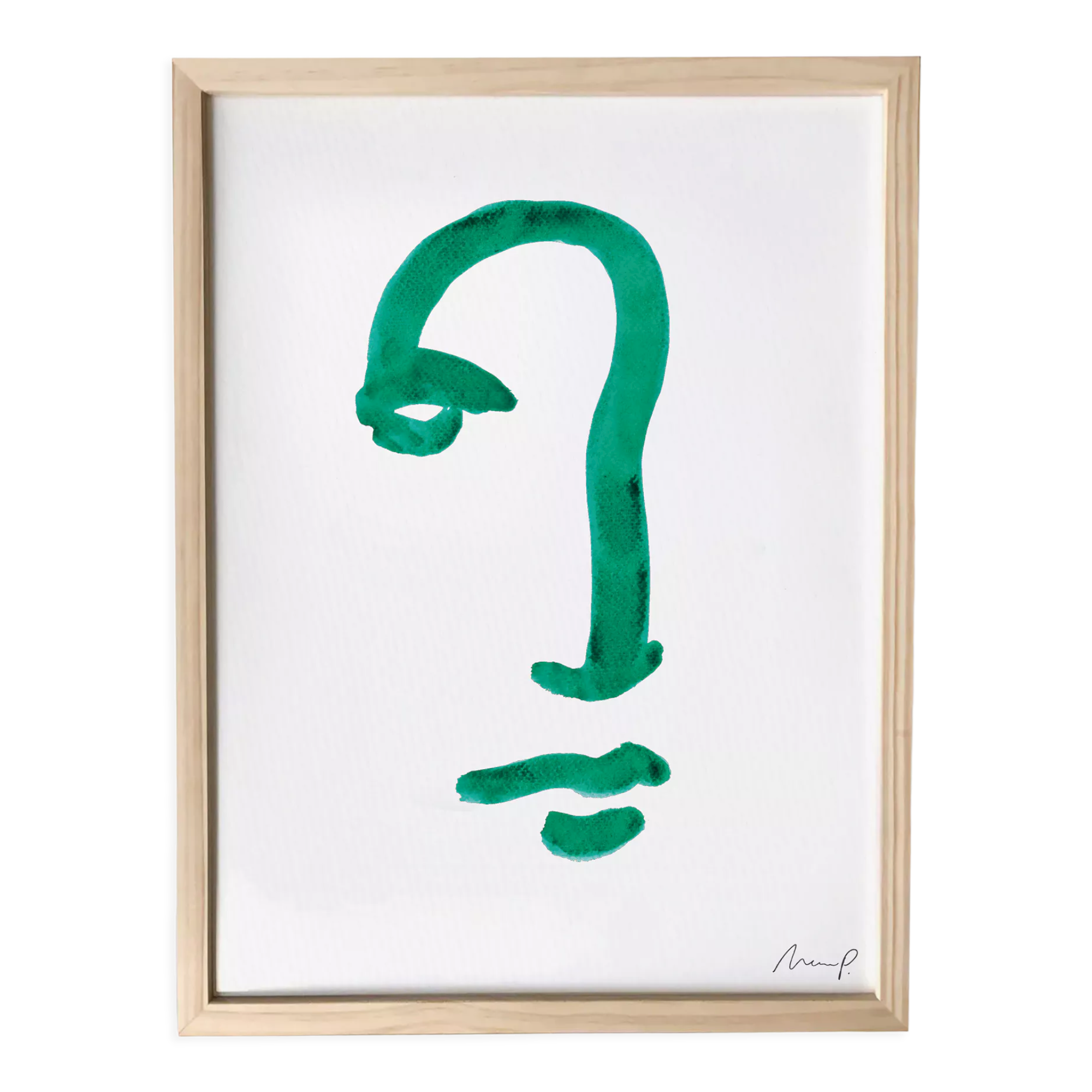 Illustration "Green Portrait 2"