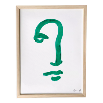 Illustration "Green Portrait 2"