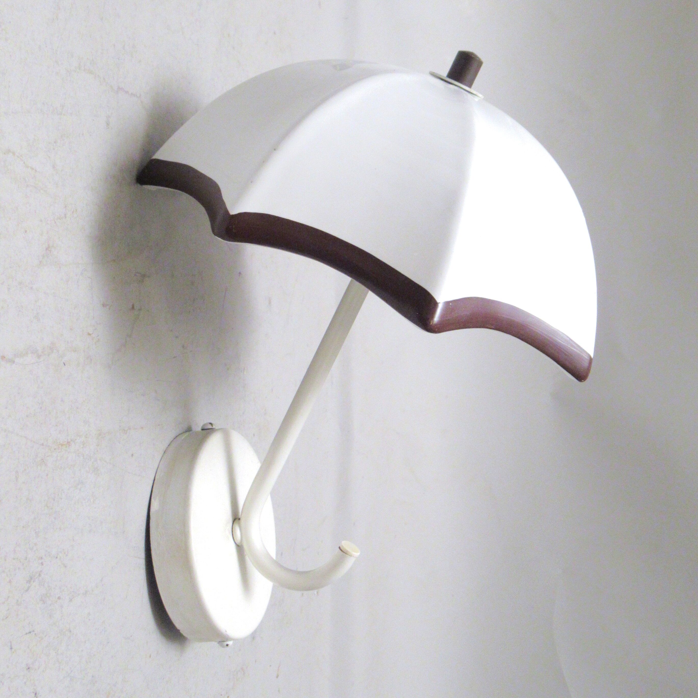 Ceramic wall lamp umbrella 70s
