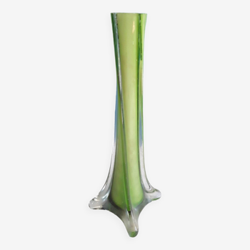 Vintage green soliflore vase