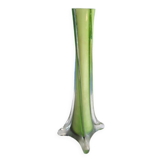 Vintage green soliflore vase