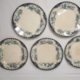 5 flat plates Terre de fer