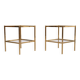 Brass side tables attrib Maison Baguès 1970s France