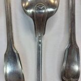 6 small silver-plated dessert spoons