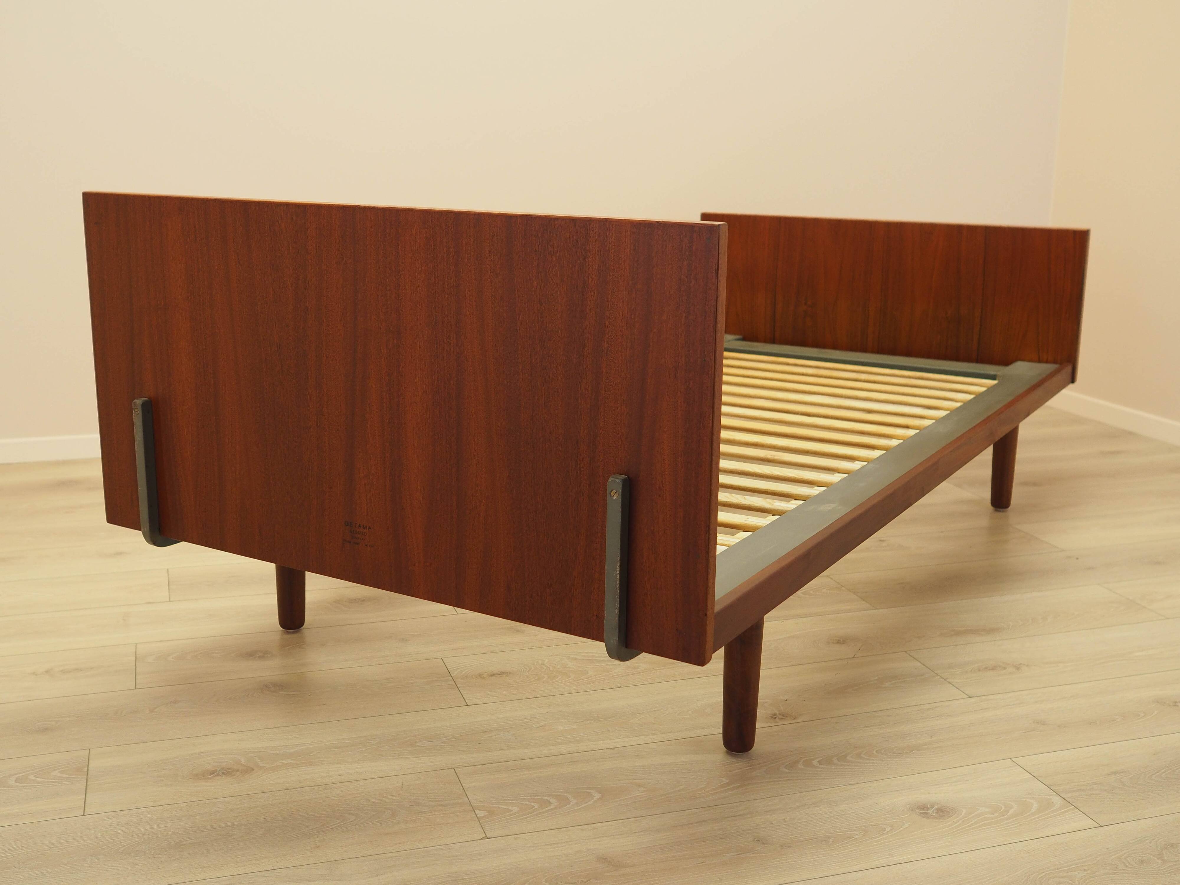 Teak bed, Danish design, 1960s, designer: Hans J. Wegner, manufacturer: Get