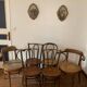 Lot de 4 chaises bistrot et deux fauteuils bistrot