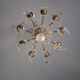 Bronze and crystal chandelier with 9 lights