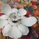 Vintage metal wall sconces for sale, the pair.