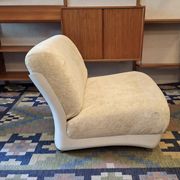Italian fiberglass lounge chair after Mario Bellini, 1960s