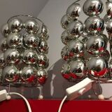 Set of 2 kare design lamps - bubble space age - chrome