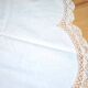 Vintage round tablecloth in embroidered and openwork cotton 160x160cm *M3*