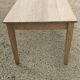 Rustic farmhouse table in solid oak with antique patina finish 200 x 90