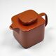 Brick Red Sakura Tea Service by Makio Hasuike for Franco Pozzi