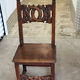 6 Alsatian chairs from the 19th century – carved wood – interlaced decoration