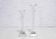 Pair of Nachtman crystal candlesticks