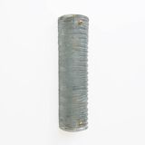 Pair of Barovier & Toso Art Deco Brass and Aquamarine Murano Glass Sconces