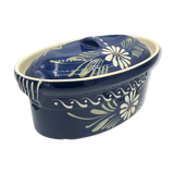 Terrine oval alsace Baeckeoffe blue