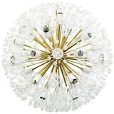 Gigantic brass star-shaped chandelier by Emil Stejnar, Austria, 1960s.