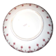Salad bowl planter in earthenware sarreguemines u&c arabesque red calcutta