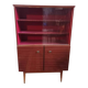 Mahogany veneer display cabinet 1960