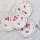 Dessert plates x 4, 1930, Céranord