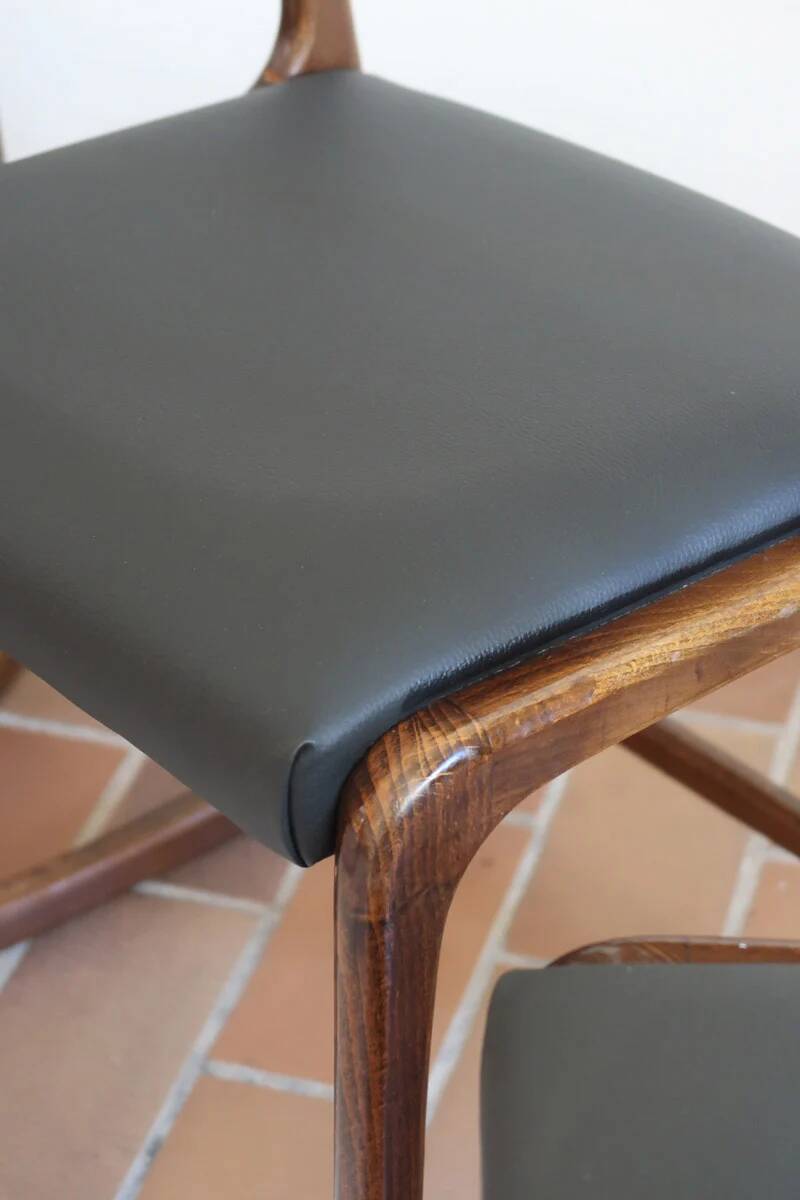 3 Baumann Bémol chairs (sledge), 1960s