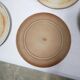 Series of 9 vintage stoneware plates by Les Poteries du Marais, France