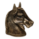 Bronze horse head pocket emptier, country decorative object