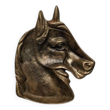 Vide poche tête de cheval en bronze objet de décoration campagne