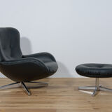 Armchair ML 214 with Ottoman by Illum Wikkelsø for Mikael Laursen 1960s