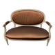 Antique Louis XVI style salon – Basket seat settee and 4 armchairs