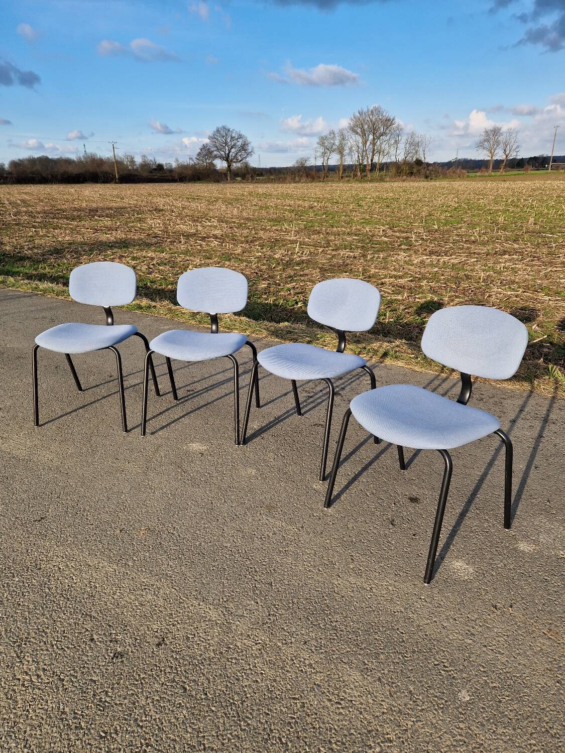 Set of 4 420-44 Strafor chairs