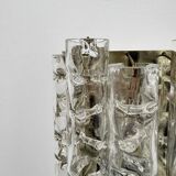 Doria Leuchten glass wall lamp sconce, 1970s