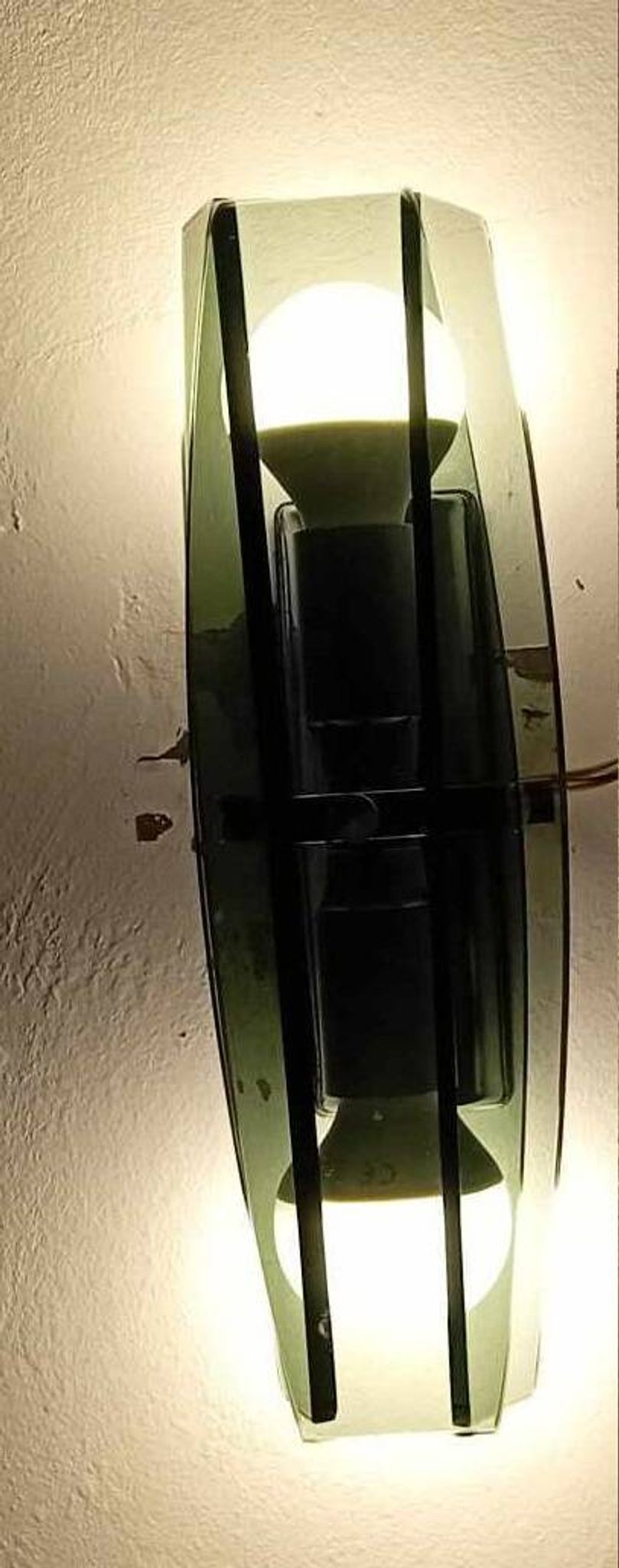 Murano wall lamp fontana arte veca 70s