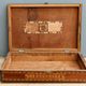 BOX XIXth in wood marquetry and mother-of-pearl